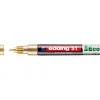 Marqueur edding 51 ecoline peinture base eau pointe ogive 1/2mm coloris or
