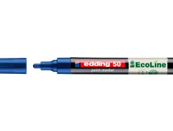 Marqueur edding 50 ecoline peinture base eau pointe ogive 2/3mm coloris bleu