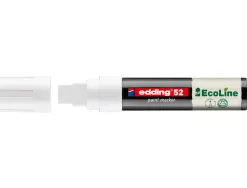 Marqueur edding 55 ecoline peinture base eau pointe biseautee 4/15mm coloris blanc