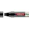 Marqueur edding 55 ecoline peinture base eau pointe biseautee 4/15mm coloris noir