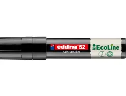 Marqueur edding 55 ecoline peinture base eau pointe biseautee 4/15mm coloris noir
