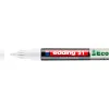 Marqueur edding 51 ecoline peinture base eau pointe ogive 1/2mm coloris blanc