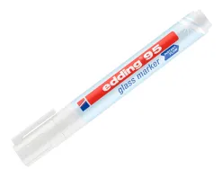 Marqueur edding 95 pour verre pointe ronde trace 1,5 a 3mm coloris blanc