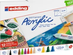 Marqueur edding creatif basic pochette 12 unites