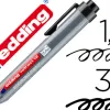 Marqueur edding e12 tableau blanc rétractable rechargeable pointe ogive 1.5/3mm effaçable à sec coloris noir