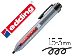 Marqueur edding e12 tableau blanc rétractable rechargeable pointe ogive 1.5/3mm effaçable à sec pochette 4 unités