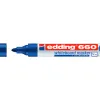 Marqueur edding e660 tableau blanc rechargeable pointe ogive tracé 1.5/3mm encre cap-off pigmentée non toxique bleu