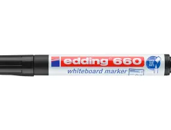 Marqueur edding e660 tableau blanc rechargeable pointe ogive tracé 1.5/3mm encre cap-off pigmentée non toxique noir