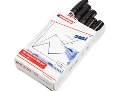 Marqueur edding e660 tableau blanc rechargeable pointe ogive tracé 1.5/3mm encre cap-off pigmentée non toxique noir