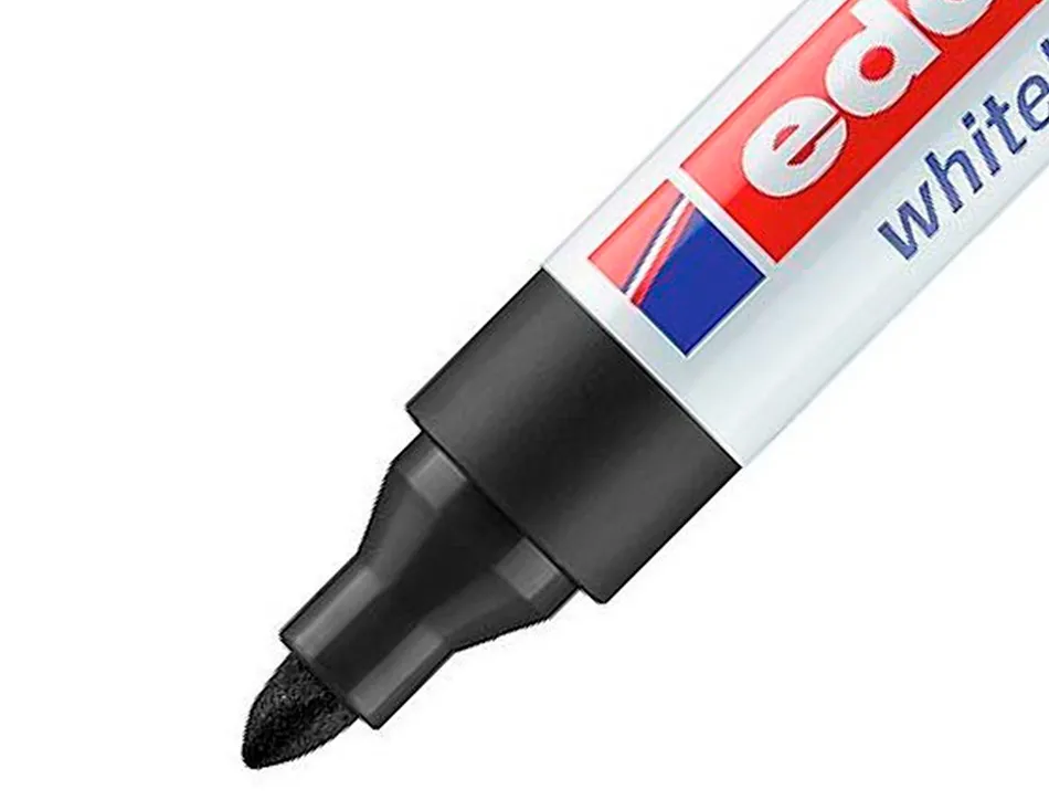 Marqueur edding e660 tableau blanc rechargeable pointe ogive tracé 1.5/3mm encre cap-off pigmentée non toxique noir