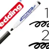 Marqueur edding e661 tableau blanc pointe fine ogive 1/2mm résistante corps plastique encre cap-off faible odeur noir
