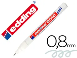 Marqueur edding e-8010 x-ray pointe ogive trait 0.8mm photo/radio hôpitaux résistant eau lumière abrasion blanc opaque