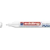 Marqueur edding permanent peinture e750 pointe moyenne 2/4mm encre laquée opaque tous supports résistant chaleur blanc