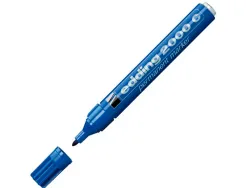 Marqueur edding permanent e2000c pointe ogive tracé 1.5/3mm corps aluminium encre faible odeur séchage rapide bleu