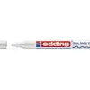 Marqueur edding permanent peinture e751 pointe fine 1/2mm encre laquée opaque tous supports résistant chaleur blanc