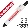 Marqueur edding permanent rétractable pointe ogive 1,5/3mm rechargeable coloris noir