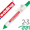 Marqueur edding permanent rétractable pointe ogive 1,5/3mm rechargeable coloris vert