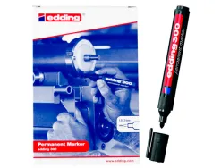 Marqueur edding permanent e300 pointe ogive tracé 1.5/3mm corps plastique coloris noir
