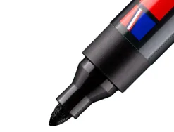 Marqueur edding permanent e300 pointe ogive tracé 1.5/3mm corps plastique coloris noir