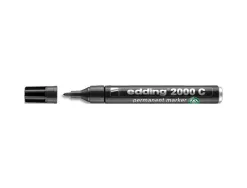 Marqueur edding permanent e2000c pointe ogive tracé 1.5/3mm corps aluminium encre faible odeur séchage rapide noir
