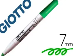 Marqueur giotto robercolor effaçable tableau blanc pointe maxi ogive 7 mm coloris vert