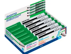 Marqueur giotto robercolor effaçable tableau blanc pointe maxi ogive 7 mm coloris vert