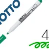 Marqueur giotto robercolor effaçable tableau blanc pointe medium ogive 4 mm coloris vert