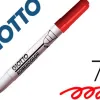 Marqueur giotto robercolor effaçable tableau blanc pointe maxi ogive 7 mm coloris rouge