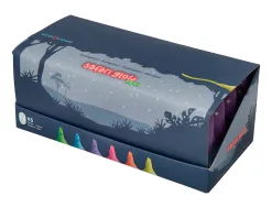 Marqueur imaginovo fluorescent safari glow neon animaux et clips assortis