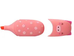 Marqueur imaginovo fluorescent safari glow pastel animaux boite de 6 unites assorties