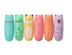 Marqueur imaginovo fluorescent safari glow pastel animaux boite de 6 unites assorties