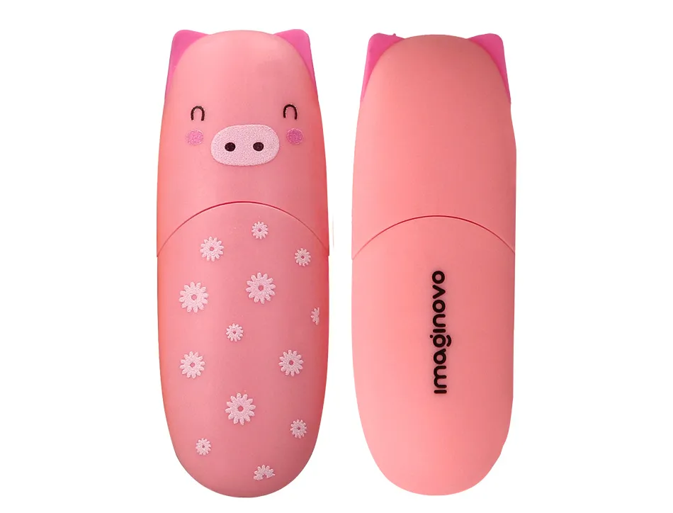 Marqueur imaginovo fluorescent safari glow pastel animaux boite de 6 unites assorties