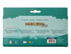 Marqueur imaginovo fluorescent safari glow pastel animaux boite de 6 unites assorties