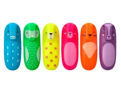 Marqueur imaginovo fluorescent safari neon animaux boite de 6 unites assorties
