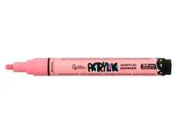 Marqueur liderpapel acrylique base eau tous support pointe ronde 3mm coloris pastels assortis boite 8 unites