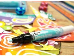 Marqueur pébéo drawing gum pointe ogive 4mm mèche de rechange sur capuchon inodore lot de 10 + 1 gratuit