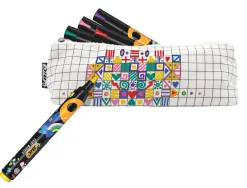 Marqueur peinture bic intensity pointe ogive moyenne coloris assortis trousse 10 unites