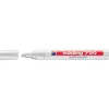 Marqueur peinture edding e750 multi-supports pointe ogive moyenne 2/4mm couvrante permanente coloris blanc