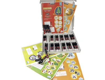 Marqueur peinture pébéo skrib acrylique schoolbox 12 coloris assortis pochette 36 unités