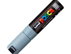 Marqueur peinture posca pc7m pointe large conique encre inodore couvrante miscible tous supports coloris gris