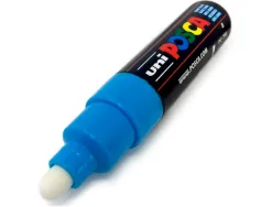 Marqueur peinture posca pc7m pointe large conique encre inodore couvrante miscible tous supports coloris bleu