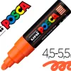 Marqueur peinture posca pc7m pointe large conique encre inodore couvrante miscible tous supports coloris orange
