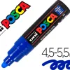 Marqueur peinture posca pc7m pointe large conique encre inodore couvrante miscible tous supports coloris bleu