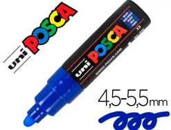 Marqueur peinture posca pc7m pointe large conique encre inodore couvrante miscible tous supports coloris bleu