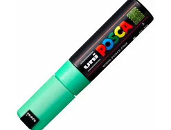 Marqueur peinture posca pc7m pointe large conique encre inodore couvrante miscible tous supports coloris vert