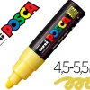Marqueur peinture posca pc7m pointe large conique encre inodore couvrante miscible tous supports coloris jaune