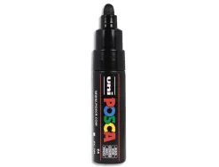 Marqueur peinture posca pc7m pointe large conique encre inodore couvrante miscible tous supports coloris noir