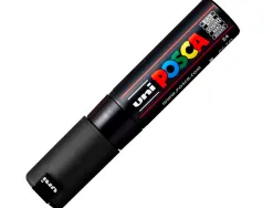 Marqueur peinture posca pc7m pointe large conique encre inodore couvrante miscible tous supports coloris noir