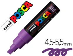 Marqueur peinture posca pc7m pointe large conique encre inodore couvrante miscible tous supports coloris violet