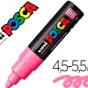 Marqueur peinture posca pc7m pointe large conique encre inodore couvrante miscible tous supports coloris rose